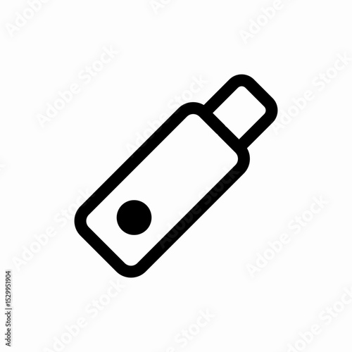  flash drive icon vector sign