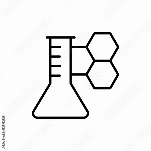 science lab flask icon vector sign