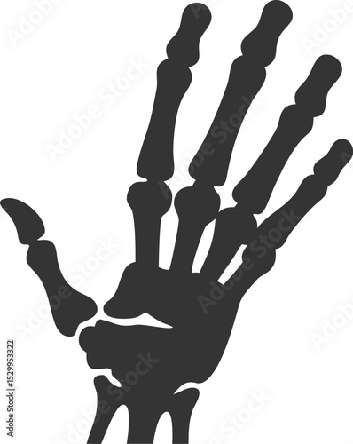 skeleton hand nice gesture silhouette