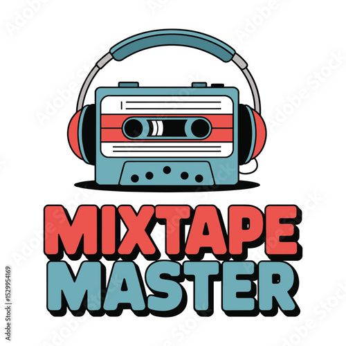 Mixtape Master Headphones T Shirt Design