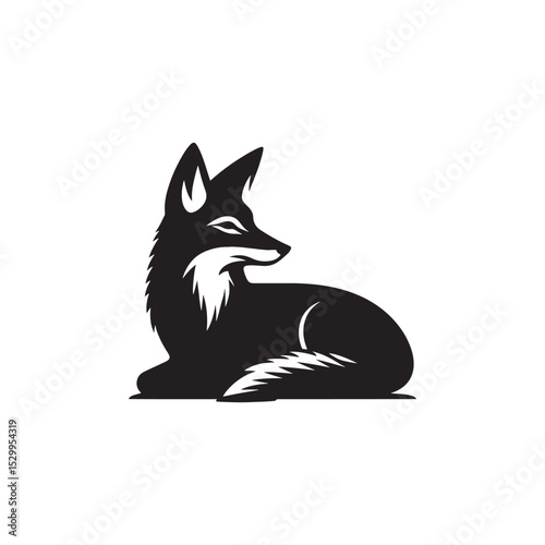 Mysterious Jackal Vector Silhouette Design – Wild Canine Outline for Safari Art, Tribal Decor, Wildlife Posters, Hunting Graphics, Nature Clipart, and Cricut or Tattoo Projects
