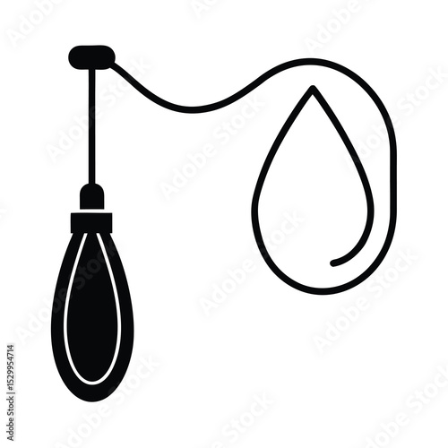 drip irrigation kit line art on white background
