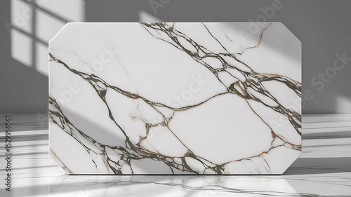 White Marble Slab with Grey and Brown Veining grey veining