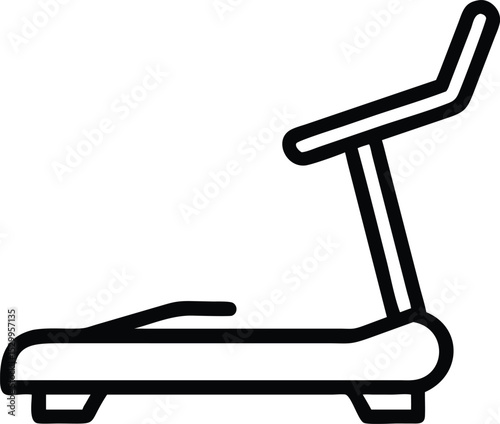 treadmill line art