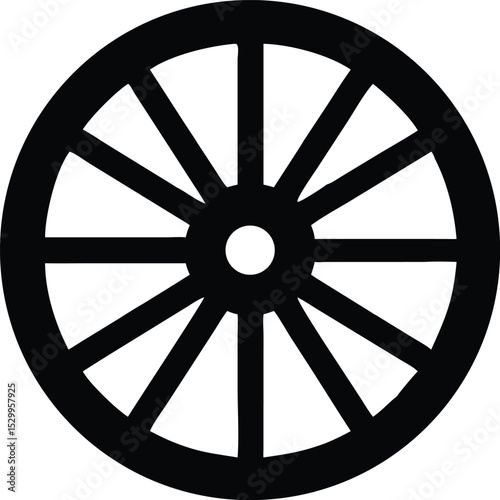 wagon wheel silhouette