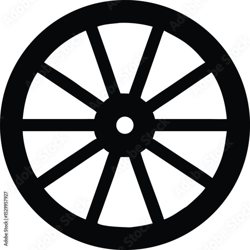 wagon wheel silhouette