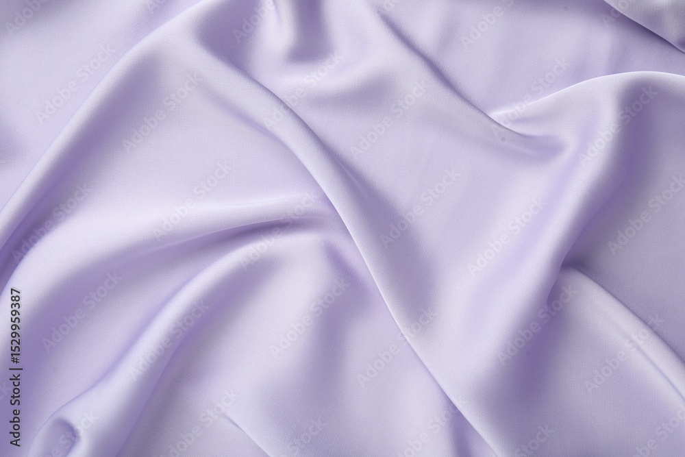 Fototapeta premium Crumpled violet silk fabric as background, top view