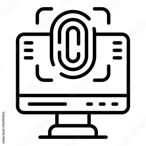 Fingerprint Scanner Icon