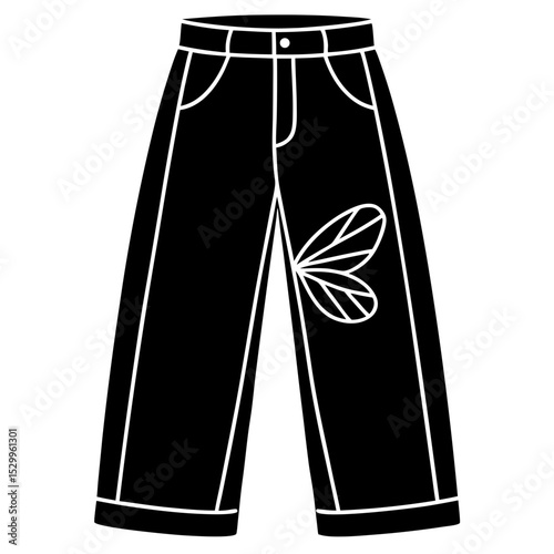 Moth Print Dark Academia Trousers