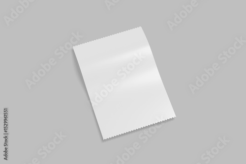 receipt invoice blank for mockup