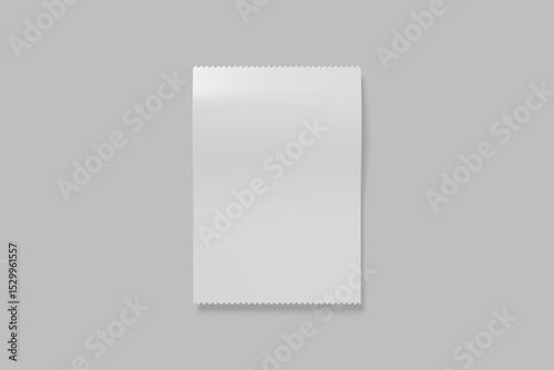 receipt invoice blank for mockup