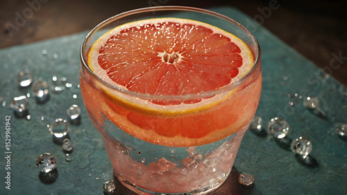 Grapefruit in soda
