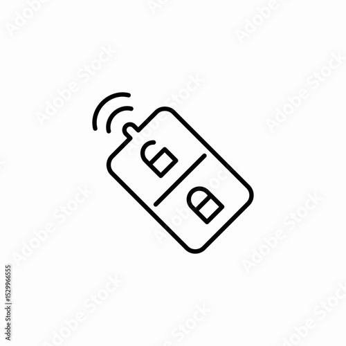 car key icon sign vector