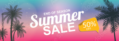 summer, sale, banner, background, vector, discount, nature, poster, design, season, illustration