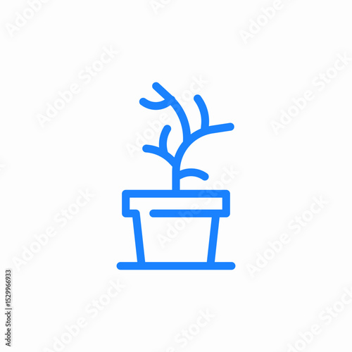dead plant icon sign vector