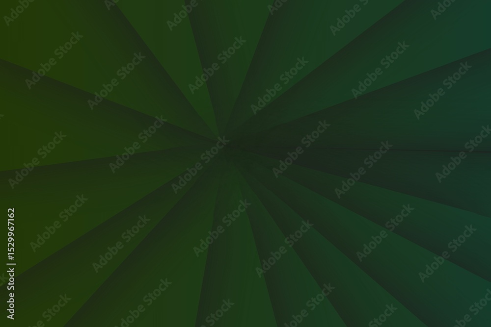 Obraz premium Green spiral pattern,a series of green lines radiating from a central point, creating a spiral or vortex effect. The shades of green may vary, with some areas appearing darker and others lighter. 