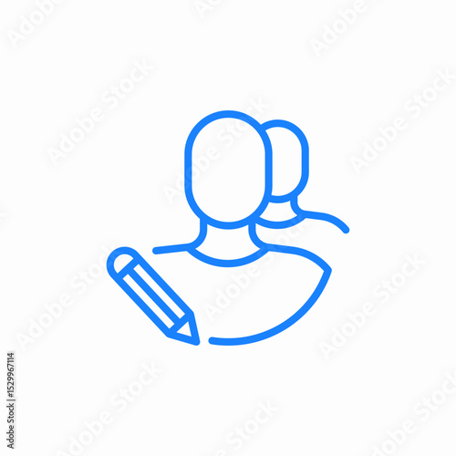 edit group icon sign vector