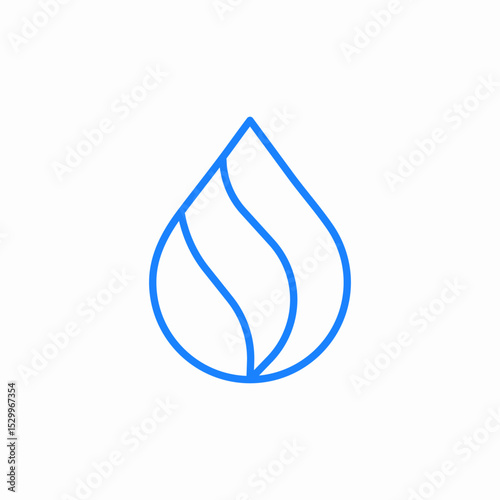 flame drop icon sign vector