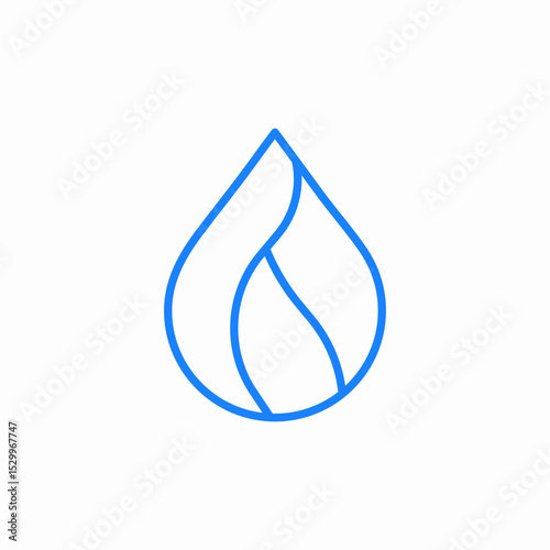 humidity drop icon sign vector