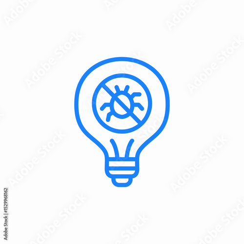 no virus symbol icon sign vector