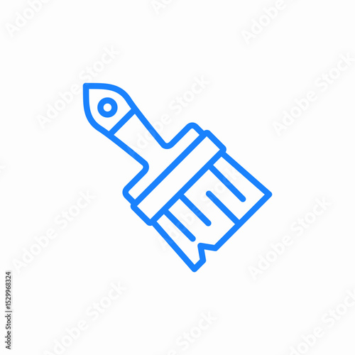 paint brush wide icon sign vector