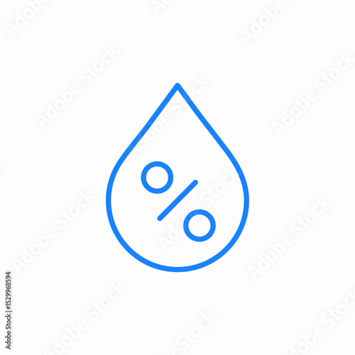 percentage drop icon sign vector