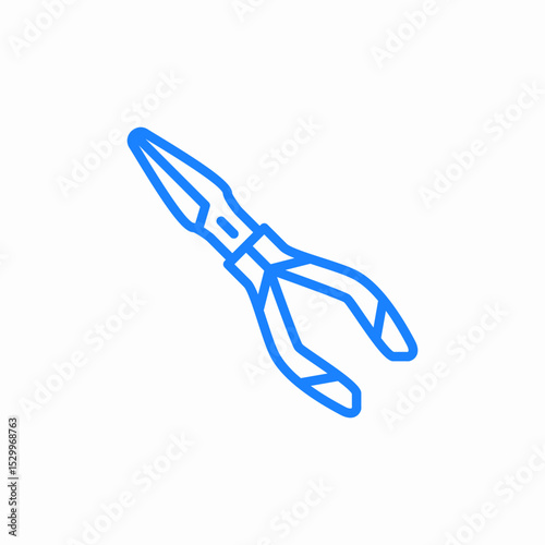 pliers tool icon sign vector