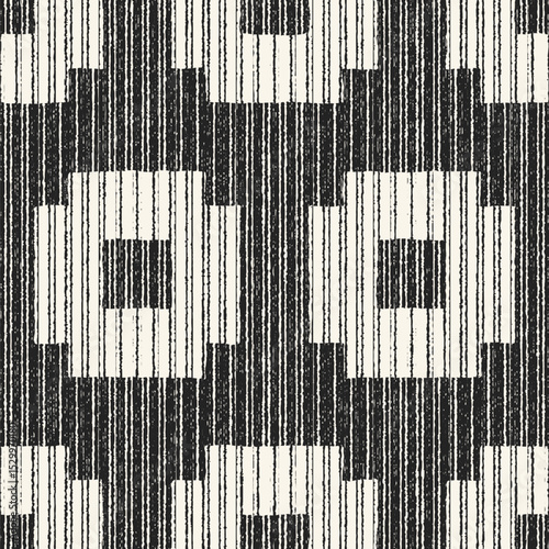Monochrome Grain Square Dot Pattern