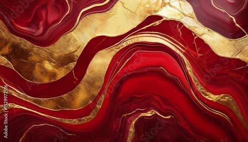 vibrant red and gold marble texture wallpaper