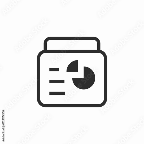 presentatioin slides icon sign vector