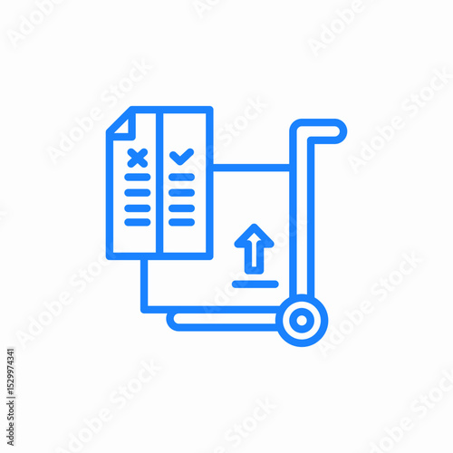 product specifications icon sign vector