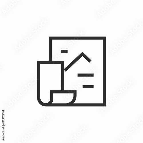 report draft icon sign vector