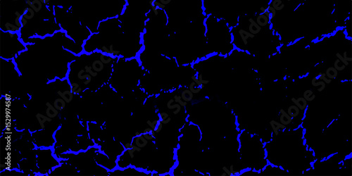 Seamless and abstract blue grunge texture with blue stains. black and blue ceramic for interior or exterior design background. Abstract background with dark thunderbolt mineral texture on blue marble.