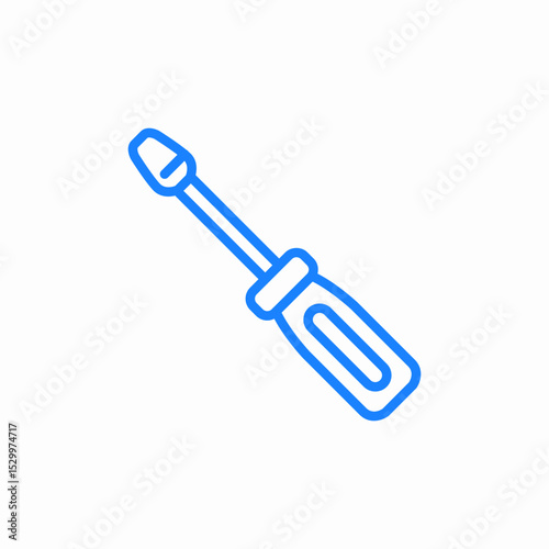 screwdriver tool icon sign vector