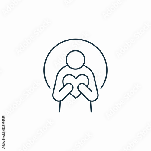 self care icon sign vector