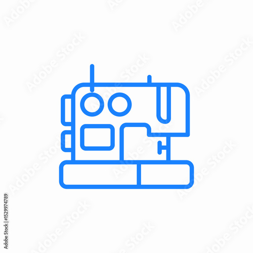 sewing machine icon sign vector