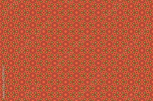 Seamless Luxury Shape Template Fashion Graphic Wallpaper Texture Symmetric Textile Art Geometric Interior Decoration Design Fabric Endless Digital Perspective Background Cloth Visual Tile Pattern.
