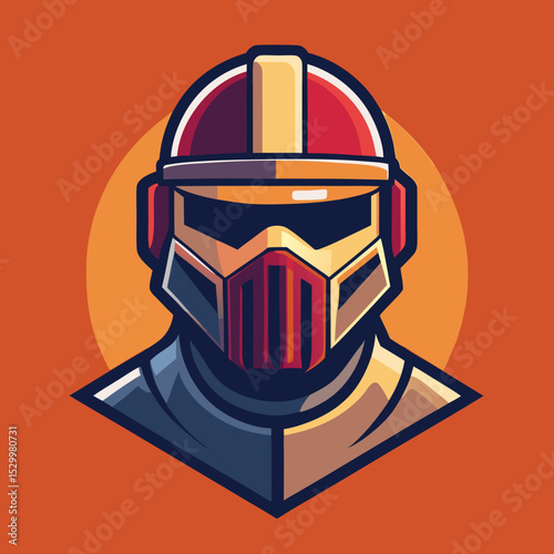 Futuristic Robot Helmet Icon