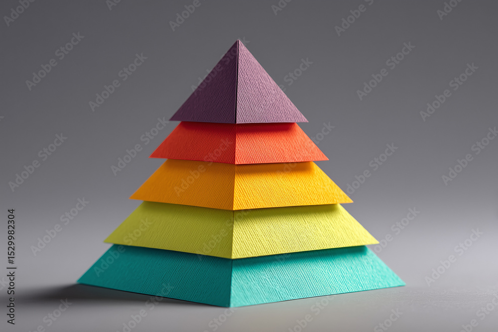 Colorful pyramid structure Colorful pyramid structure