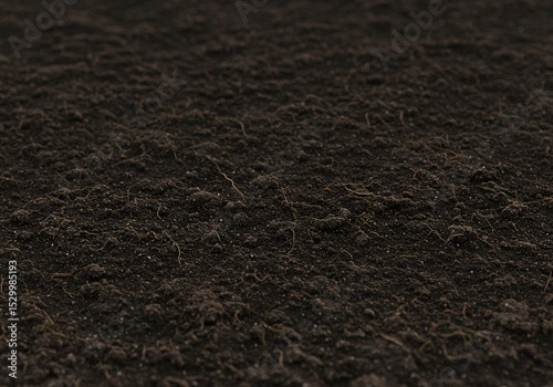 Dark rich soil texture background for gardening agriculture and planting concept stock photo and image