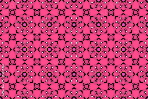 Seamless Luxury Shape Template Fashion Graphic Wallpaper Texture Symmetric Textile Art Geometric Interior Decoration Design Fabric Endless Digital Perspective Background Cloth Visual Tile Pattern.