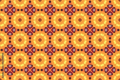 Seamless Luxury Shape Template Fashion Graphic Wallpaper Texture Symmetric Textile Art Geometric Interior Decoration Design Fabric Endless Digital Perspective Background Cloth Visual Tile Pattern.