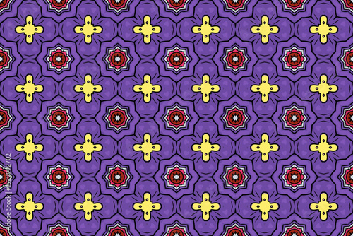 Seamless Luxury Shape Template Fashion Graphic Wallpaper Texture Symmetric Textile Art Geometric Interior Decoration Design Fabric Endless Digital Perspective Background Cloth Visual Tile Pattern.