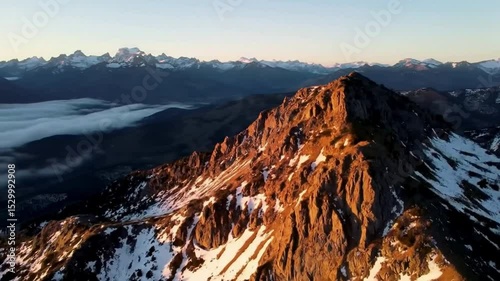 sunrise over the mountains motion video