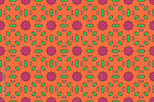 Seamless Luxury Shape Template Fashion Graphic Wallpaper Texture Symmetric Textile Art Geometric Interior Decoration Design Fabric Endless Digital Perspective Background Cloth Visual Tile Pattern.