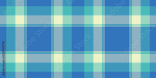 Vibrant blue and pastel plaid pattern. Ideal for textile design, fashion, website backgrounds, or any project needing a cheerful, stylish texture.  Represents freshness, optimism, and classic style.