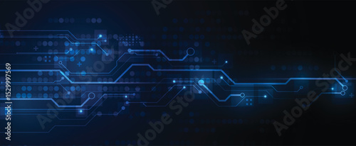 Abstract circuit technology computer technologies concept  background