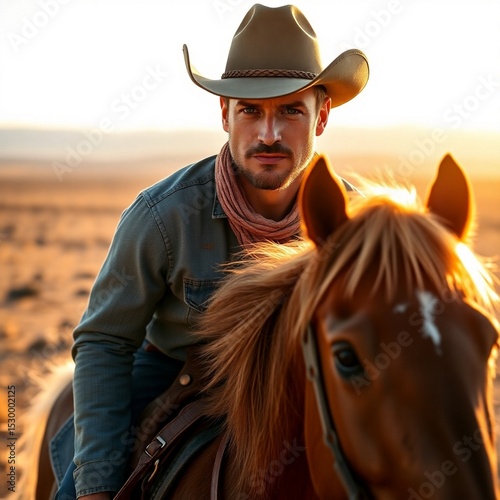 cowboy with horse