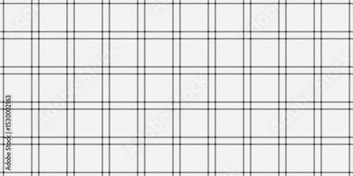 Warmth texture tartan plaid, neat check pattern background. 20s vector seamless fabric textile in white and grey colors.