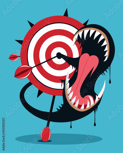 Her words were with venom hitting their target like verbal darts and causing deep s in the process.. Vector illustration